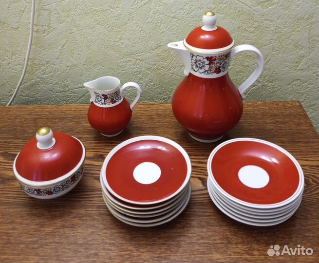 Сервиз кофейный ГДР Freiberger Porzellan