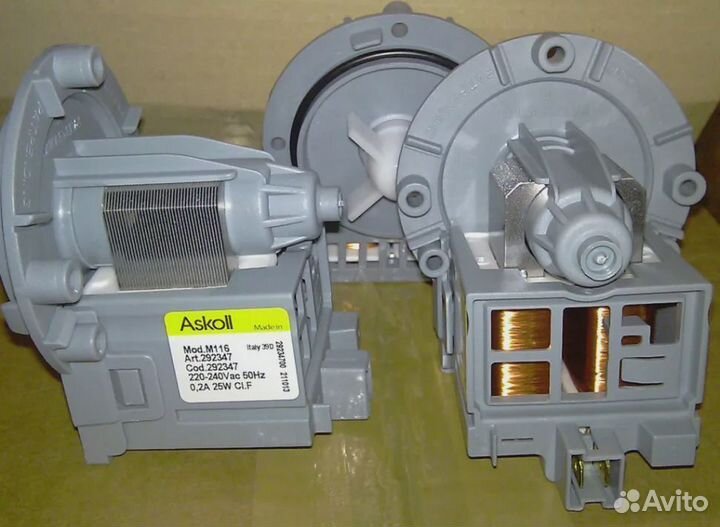 Насос Askoll 25w (без улит.на винт, кл/вместе) art