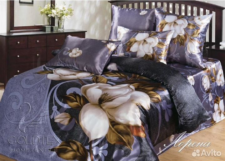Белье постельное премиум шёлковое Goldtex