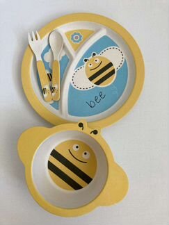 Набор посуды для малышей из бамбукового волокна