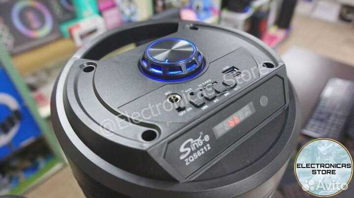 Большая Колонка Speaker ZQS-6212 Глянцевая