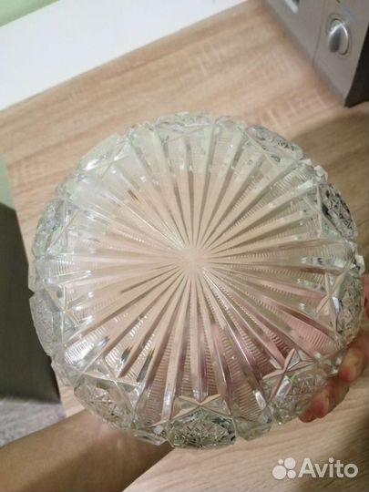Ваза для фруктов/салатник, хрусталь