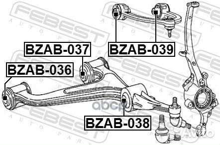 Сайлентблок рычага mercedes benz E-class 211 4