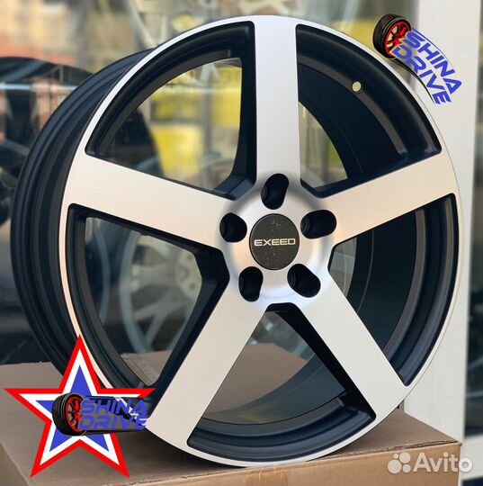 Диски CheryExxed R18 5x108 Black Groove Matt