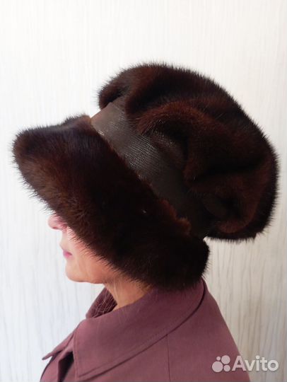 Шляпа норковая бескаркасная