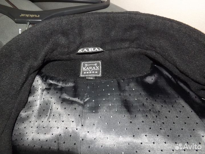 Полупальто женское 48 шерсть черное karax