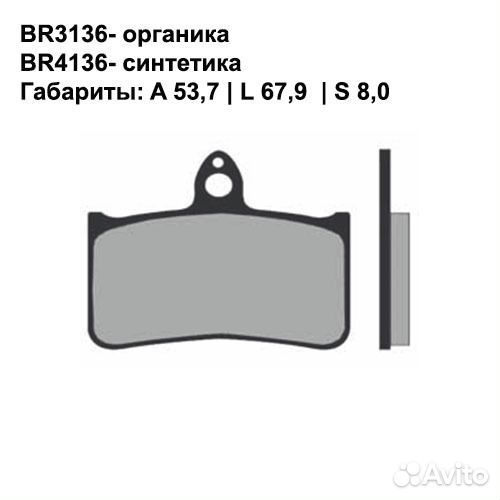 Тормозные колодки Brenta BR4136 (FA187, FDB858, FD