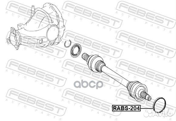 Кольцо ABS Chrysler 300C 3.5 04-12 rabs-204