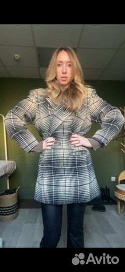 Пальто из шерсти оверсайз