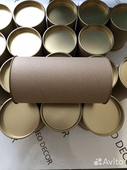 Картонные тубусы с крышками