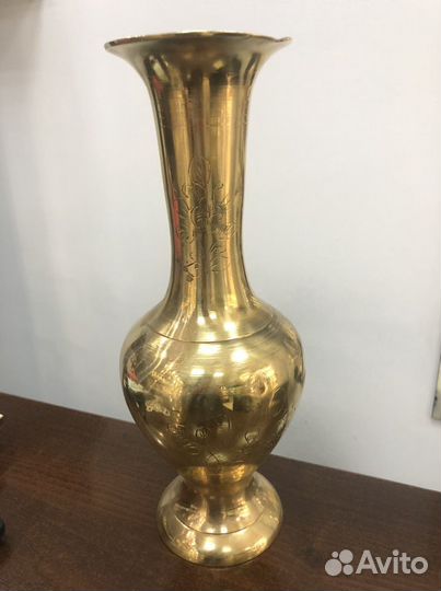 Ваза старинная латунная