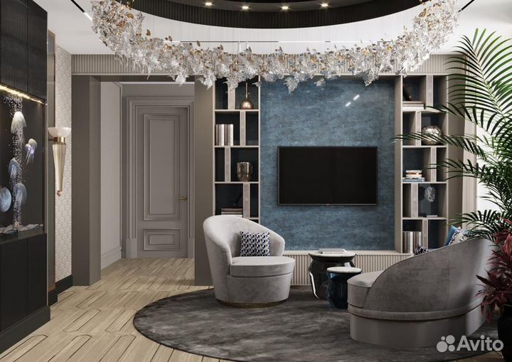 Дизайнер интерьера от 100 кв м