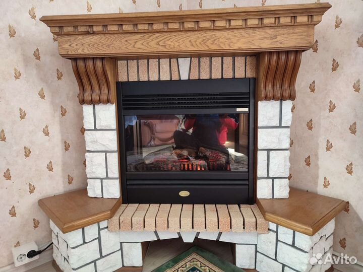 Электрокамин угловой