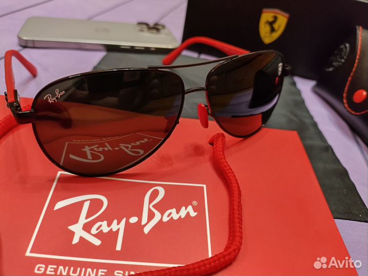 Очки Ray-Ban Carbon & Ferrari Premium