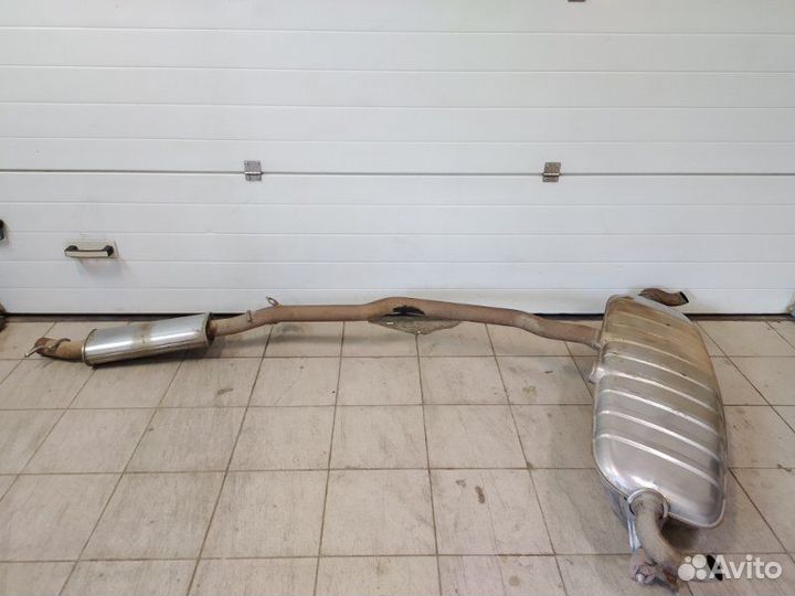 Глушитель задний Volkswagen Touareg GP AZZ; BAA