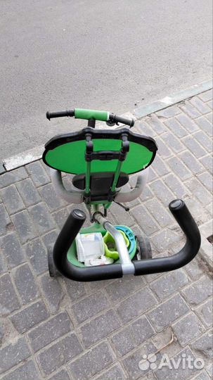 Детский велосипед трехколесный с ручкой
