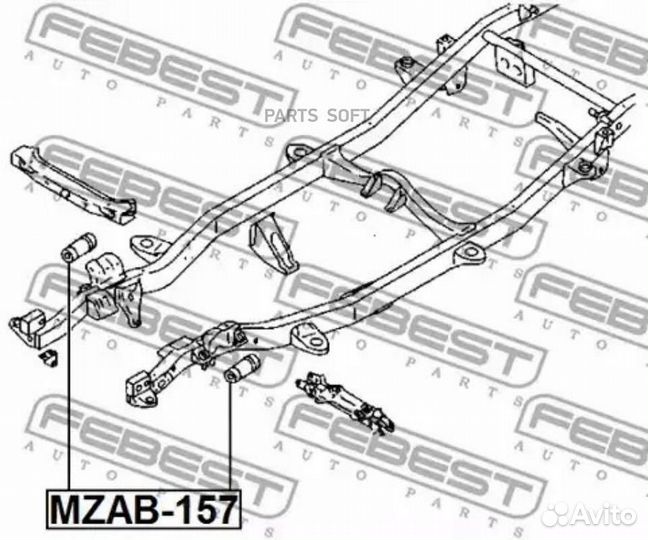 Febest mzab-157 ррр№Р»ррсрр»ррє РїрсррґР ррёрр СССРРіР mazda BT-50 UN 2006-2011 mzab-157