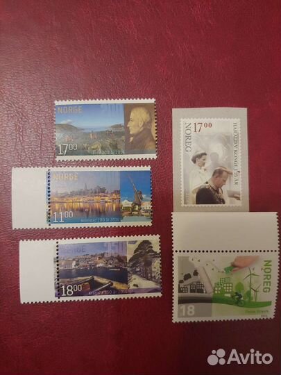 Почтовые Марки, Норвегия, 2016, чистые