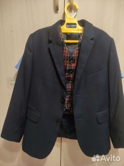 Школьный костюм для мальчика 122 128 синий