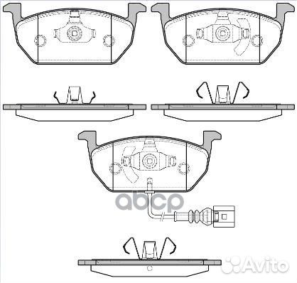 Колодки тормозные (Перед.) 160101 Remsa