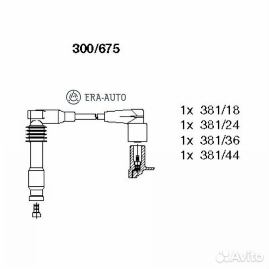 Bremi 300/675 Высоковольт.провода ком/кт