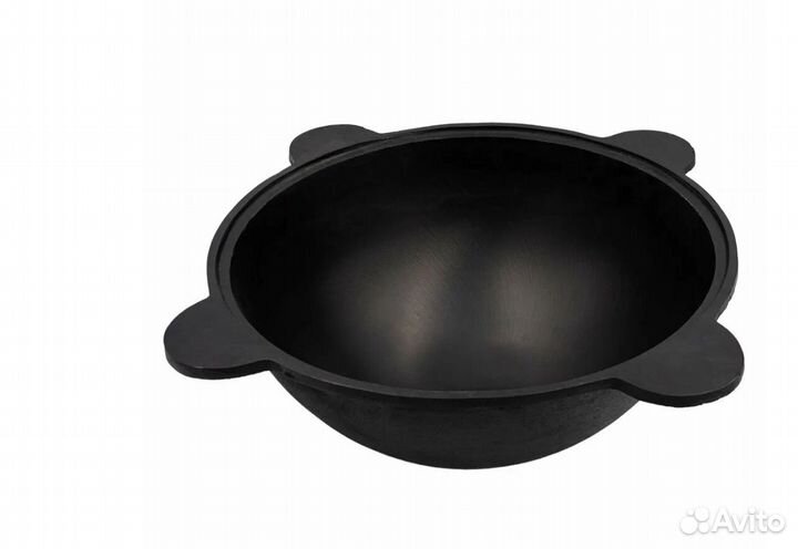 Казан чугунный 8 литров, круглое дно, Наманган