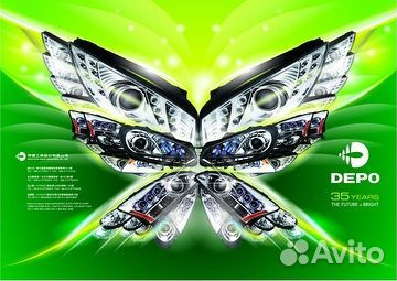 Фара R chevrolet lanos 97