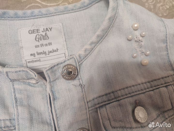 Джинсовая куртка для девочки 104
