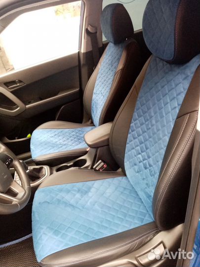 Чехолы на сиденья хундай крета. 2016-2021г,в