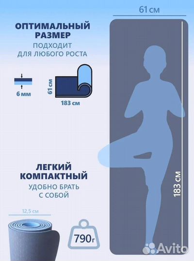 Коврик для фитнеса. Прочная упаковка