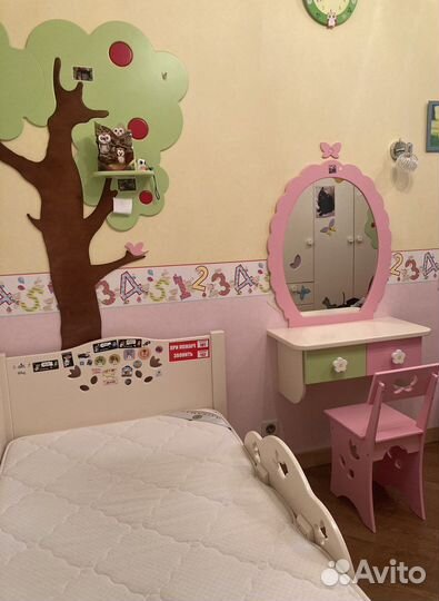 Детская мебель (шкаф/кровать/стол) массив сосны