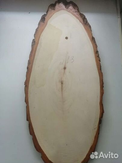 Настенное панно на срезе дерева