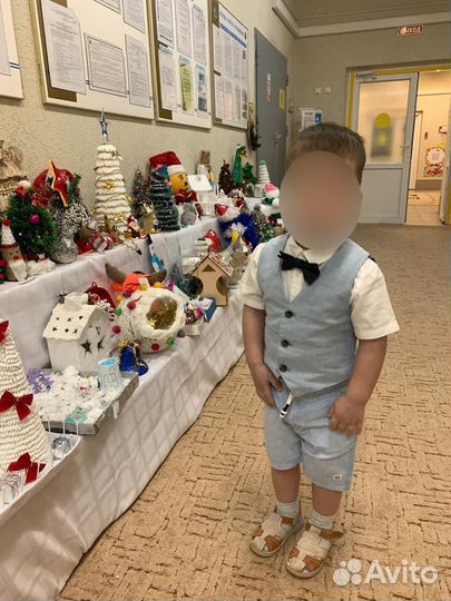 Рубашка шорты жилетка костюм hm