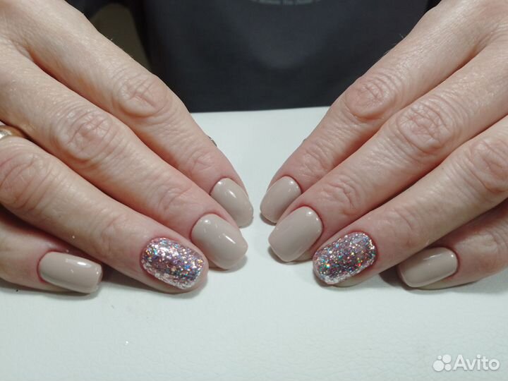 Модель на маникюр наращивание покрытие