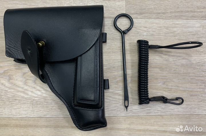 Кобура для пм с протиркой и спиральным тросиком