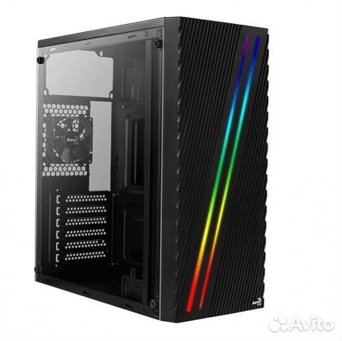 Корпус ATX Aerocool Streak-A-BK-v1, Midi-Tower, бе