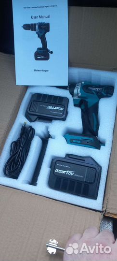 Аккумуляторный шуруповерт, акб 2x6Ач+зу(1.3А)