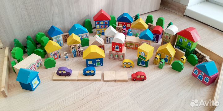 Деревянный конструктор Томик (5 наборов)