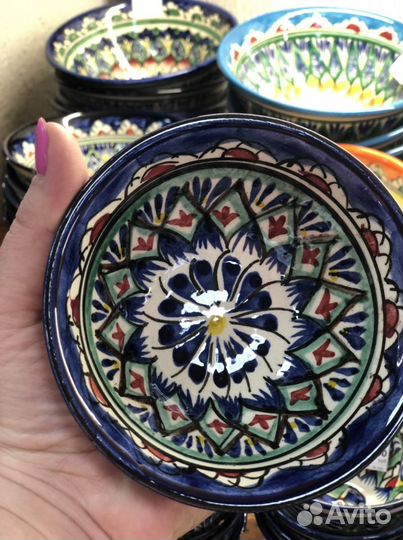 Пиала Риштанская Керамика большая d-11 см. h-5,5 с