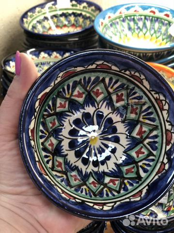 Пиала Риштанская Керамика большая d-11 см. h-5,5 с