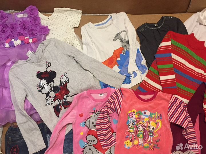 Вещи на девочку пакетом 100-110 рост