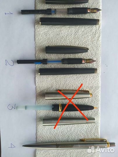 Ручки перьевые и шариковые