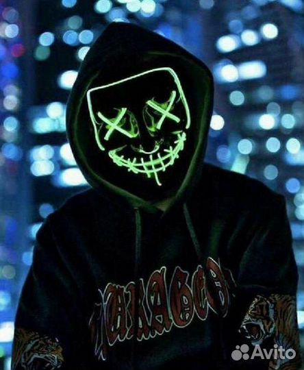 Неоновая маска Судная ночь