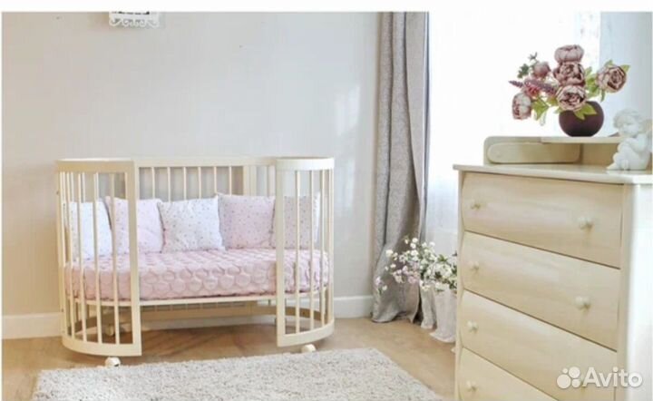 Кроватка-трансформер(Красная Звезда) Паулина 8 в 1