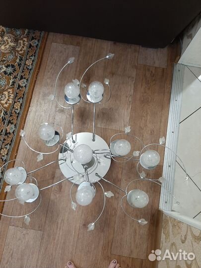 Люстра потолочная бу