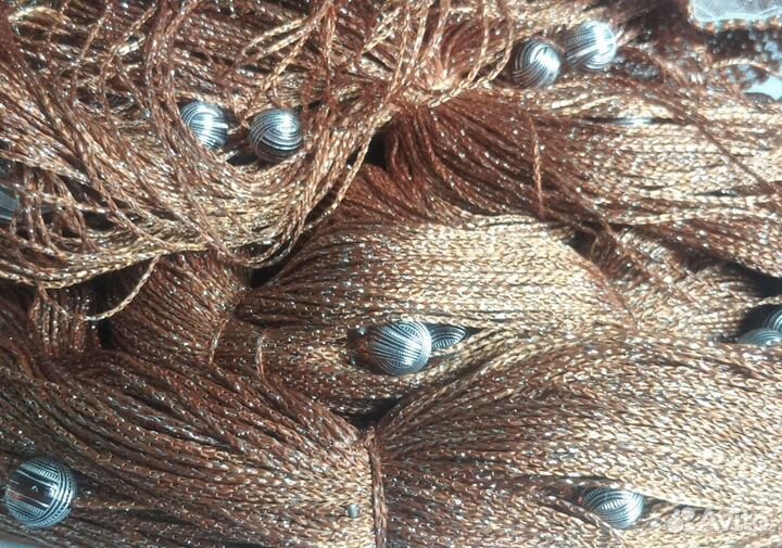 Кисея нитяные шторы с шарами. Люрекс, а Не Фольга