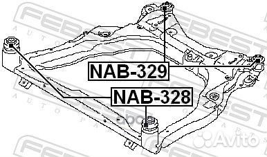 Сайленблок подрамника передн. nissan teana j32