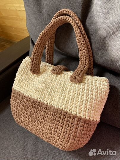Вязанная сумка ручной работы