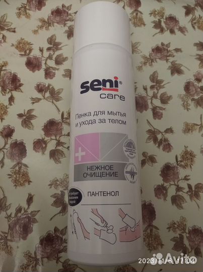 Пенка для мытья и и крем защитный seni