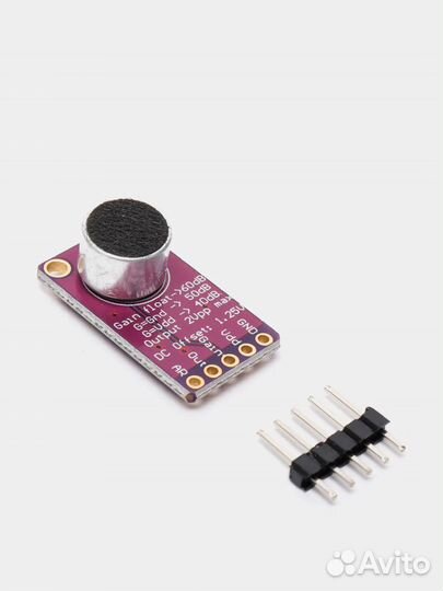 Модуль микрофона с усилителем MAX9814